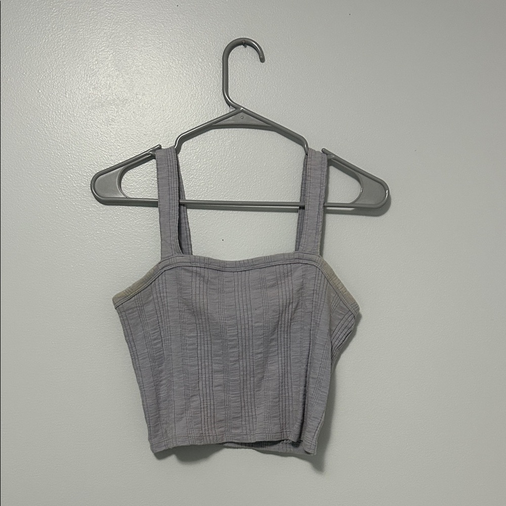 American Eagle Outfitters Gray Tank Top